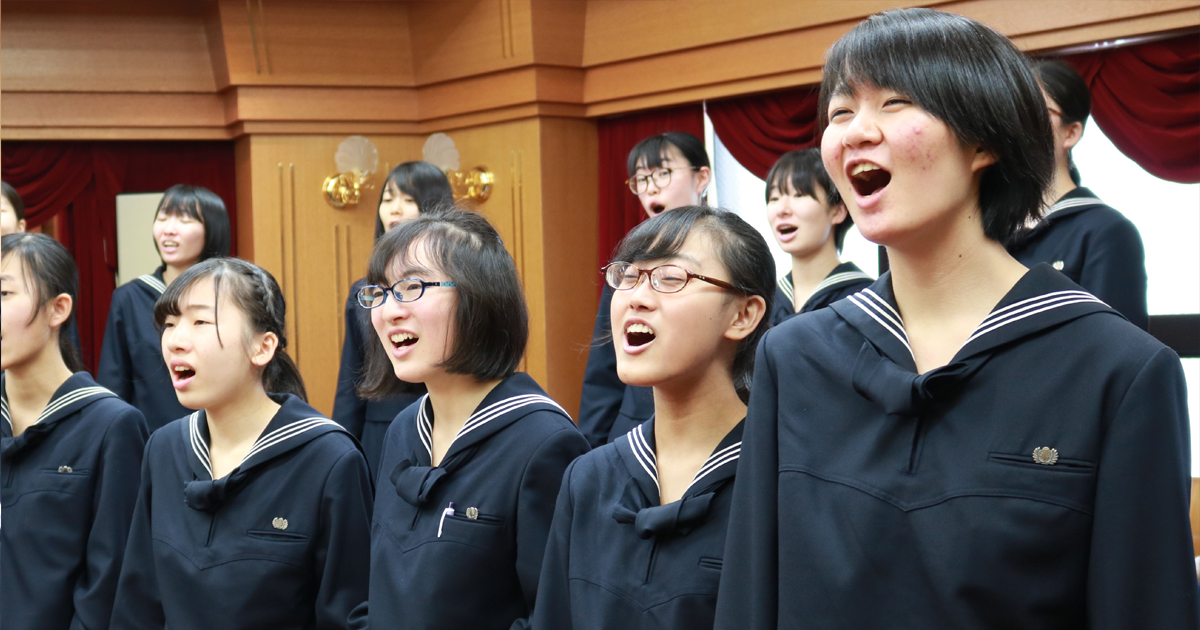 女子中学生　合唱 合唱部 – 比治山女子中学・高等学校