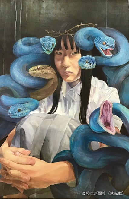 私たちはSNSにそそのかされている…？女子高校生の絵画が問いかけるもの
