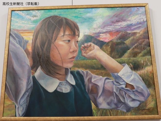 私の人生に、にじんでいく」大事な友人を油絵で表現した高校生｜高校生